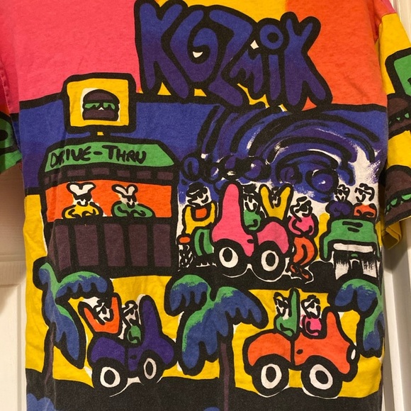 Rare Kozmik Original Design New Zealand 1989(Made In USA) T-Shirt Men’s Size L - Picture 4 of 8